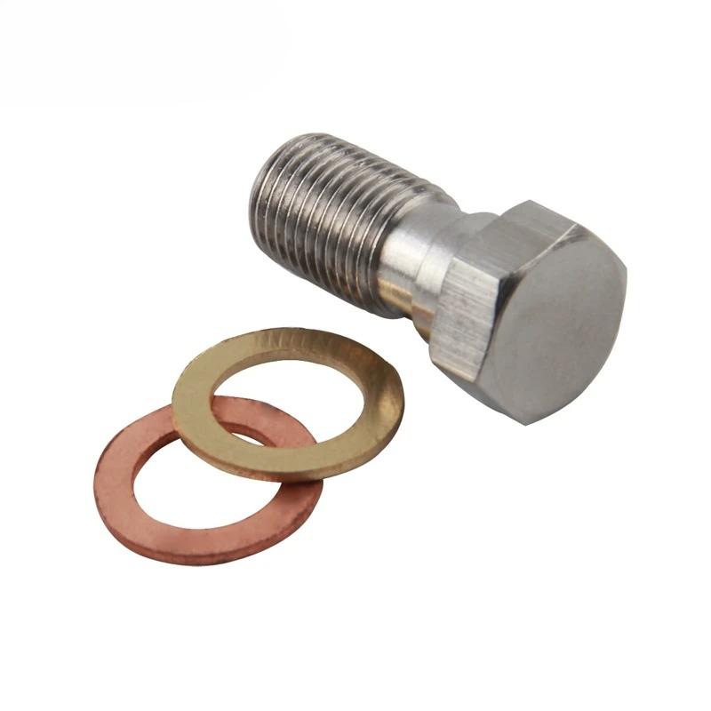 AN3 Motocykl Motorové Kolo Hydraulická Brzdová Olejová Hadice Linka Banjo Spojka m10x1 Nerezová Ocel 10mm