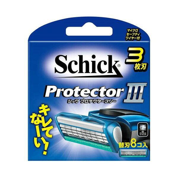 Schick Protector 3 Replacement Blades 8 Pieces Mens Cosmetics Shaving