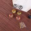 1Set Mini Golden Silver Bowls And Chopsticks Miniature Dollhouse Accessories
