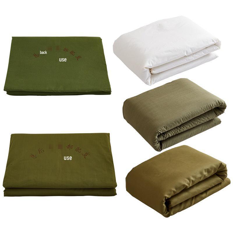 Army Green Student Dormitory Mattress with White Hot Melt Cotton for Military Training