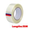 25M Strong Fiberglass Tape Heavy-duty Wear-resistant mesh Fiber Tape Transparent Single Side Adhesive Waterproof Seal Strapping