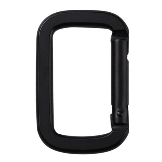 10 Peças Mosquetões de Camping Fechos de Caminhada Fivelas Resistentes Compactos Portáteis Multifuncionais Chaveiro Pesado Mosquetões Quadrados de Metal