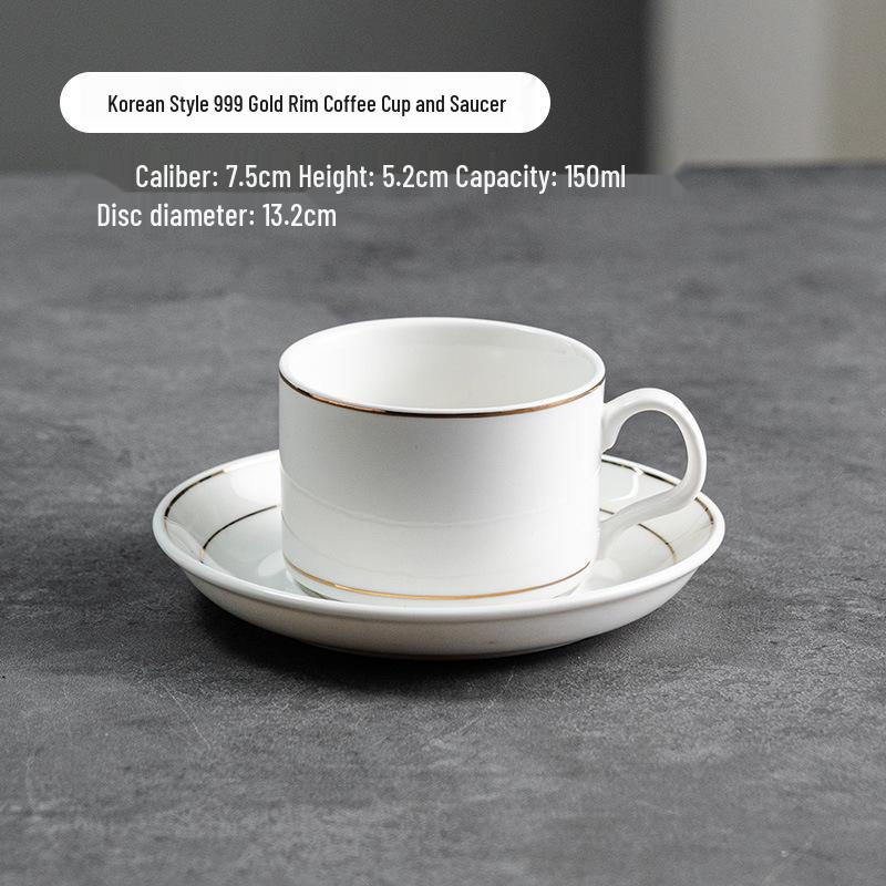 Elegant Europeisk Keramisk Kaffekopp - Snygg Lyxig Gåva för Kvinnor, Perfekt för Kontoret eller Kaféet.