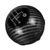 50295075 5 Speed Gear Shift Shifter Knob Head Ball Stick Cover Boot Gaiter Fit for Fiat 500 2012-2018 Black Carbon Fiber Style