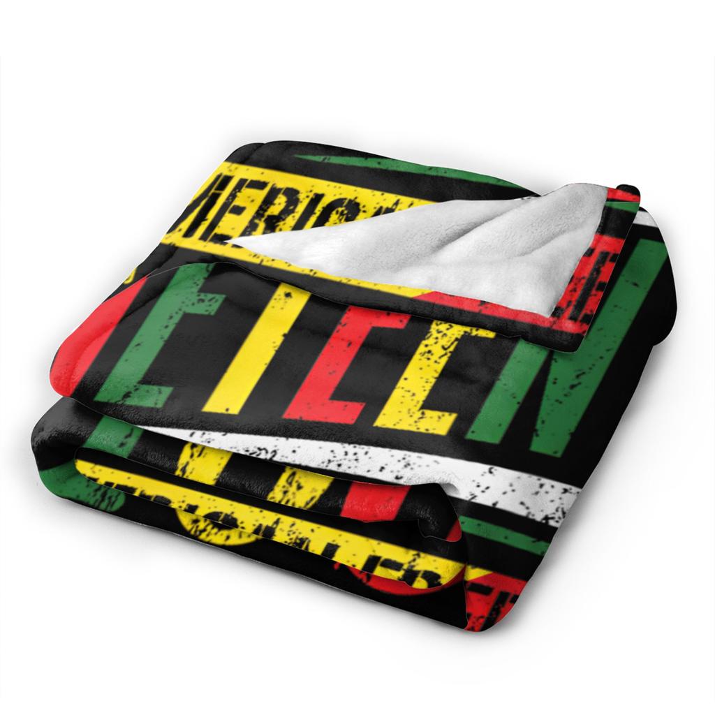 Juneteenth Black History Blanket Celebrating Black 1865 Flannel Throw Blanket Summer Decoration Soft Warm Bedspreads