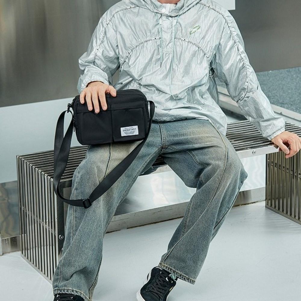 Trendy Men Crossbody Bag Japanese Style Work Messenger Bag Mailman Bag School Sling bag  Streetwear