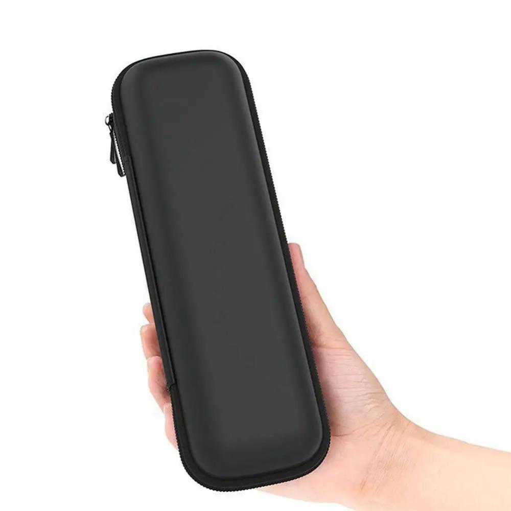 New Office Students Black EVA Hard Shell Stylus Pens Pouch Earphone Mesh Storage Organizer Pencil Zipper Case School Supplies