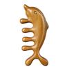 Golden Sandalwood Massage Comb - Multifunctional Head Therapy & Blood Circulation Activation Gua Sha Tool.