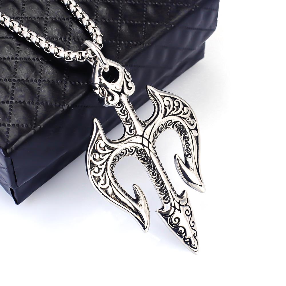2025 Stainless Steel Cross Pendant Necklace for Men and Women - Trendy Retro Religious Design