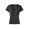 Spice girl u-neck short-sleeved t-shirt women's short with chest pad summer waist tight sexy t-shirt high waist bottoming shirt top