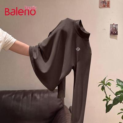 Baleno Women's Mock Neck Thermal Base Layer T-Shirt