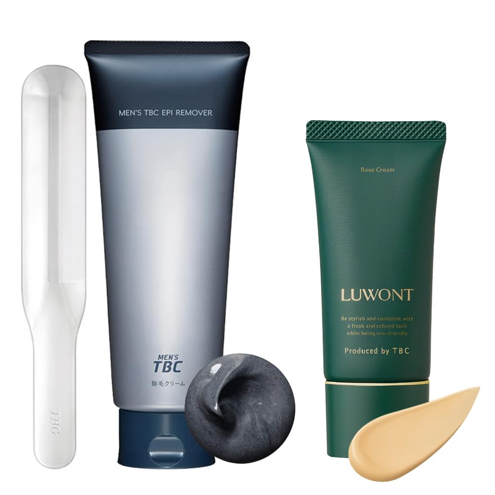 TBC LUWONT [BB Cream] Men s Grooming Set: Primer, Concealer, Hair Removal, Epil Remover II Base Cream.