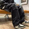 Frühling und Herbst Herren Sterne Handtuch Stickerei Braun Männer Jeans Hosen Kleidung Gerade Hip Hop Hose