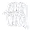 Lightweight Short Neck Plastic Clothes Hangers Pack of 10 Anti Slip Texture