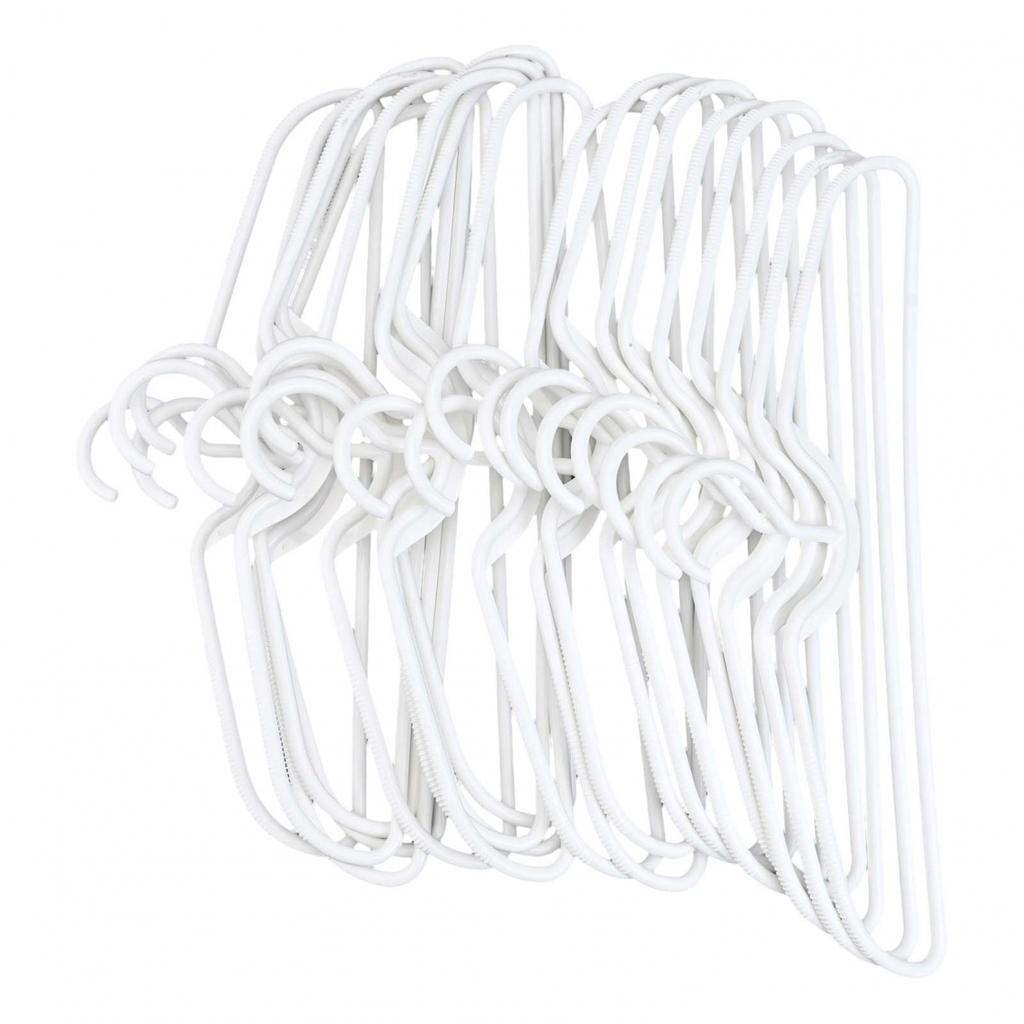 Lightweight Short Neck Plastic Clothes Hangers Pack of 10 Anti Slip Texture