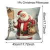 Christmas Santa Cushion Cover Decorative Pillow Cover Throw Pillow Case Home Decor Christmas Decor For Home Sofa Pillowcase
