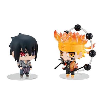 Chimi Mega Buddy NARUTO Shippuden Naruto Uzumaki Sasuke Uchiha Shinobi World War Set 65mm PVC malované Kompletní série figurek! & Přibl.