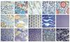 Washi Kawasumi Chiyogami Yuzen Washi B4 Size 30 Sheets Blue Color Patterns/30