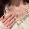 Bowknot Pendant Necklace Exquisite Clavicle Chain Fashion Elegant Necklace for Women Temperament Collar Chains Charm Jewelry