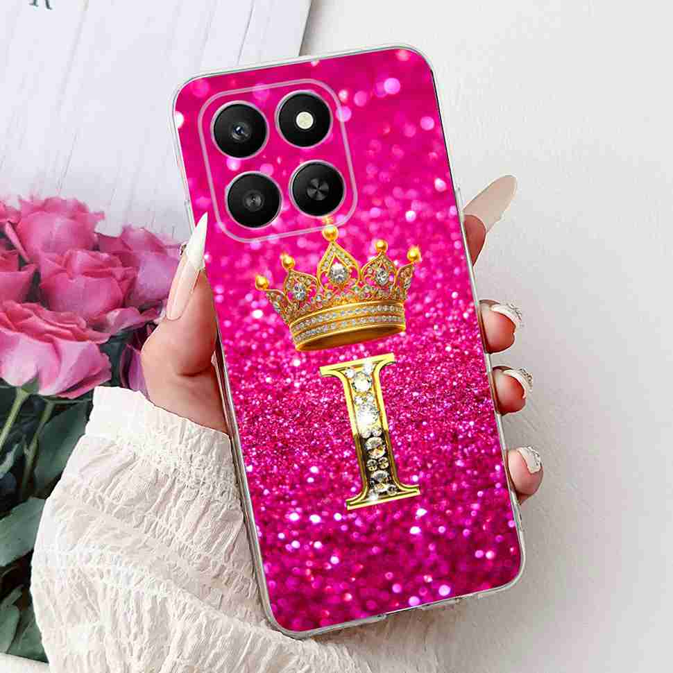 6.77" For Honor 400 Smart 5G LGN-NX1 Case Fashion Crown Flower Soft Silicone TPU Cover For Huawei Honor 400Smart 5G Phone Cases