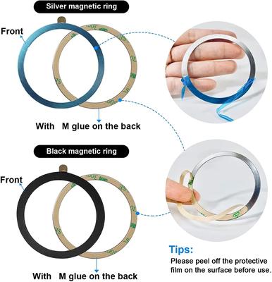 Magnet Ring For iPhone 13 12 Pro Max Samsung S21 Case Metal Plate Sticker For Macsafe Wireless Charger Magnetic Phone Car Holder