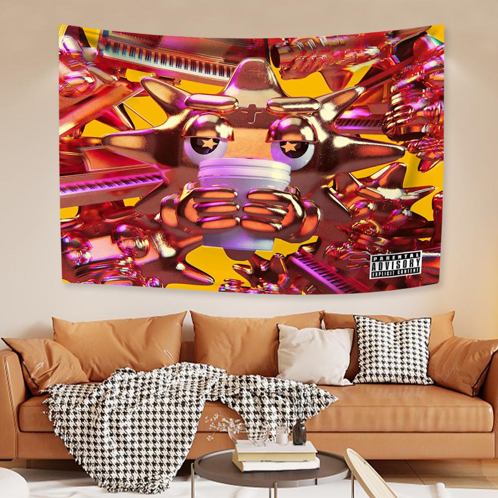 Chief Keefs American Flag Tapestry Classic Rapper Wall Hanging Home Decor Dormitory Background Birthday Gift Concert Banner