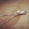 Women Faux Silver Lovely Jumping Cat Pendant Necklace Collar Jewelry