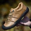 Spring and Autumn Leisure Hiking Boots Waterproof Non-Slip Top Layer Cowhide Outdoor Climbing Boots Men's Leather Sports Men's Shoes
