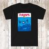 Funny Jaws Paws Men039s Black T-Shirt Size S-5XL Unisex T-Shirt