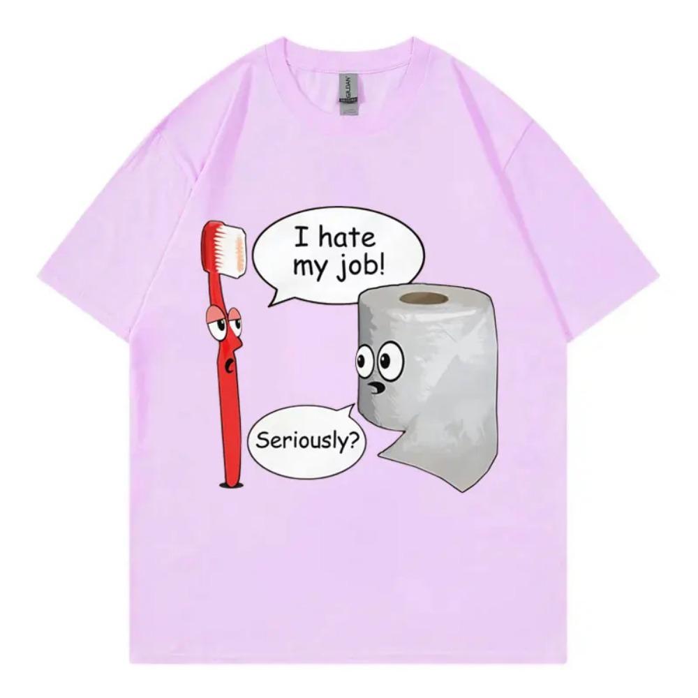 Limitierte Lustige Meme Grafik T-Shirts High Street Mode Trend Kurzarm T-Shirt Herren Damen Lässig Übergroße Baumwoll-T-Shirts