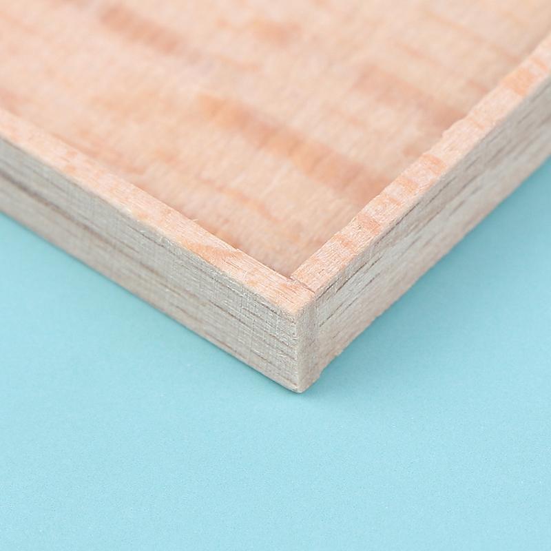 1:12 Puppenhaus Miniatur Mini Teller Holztablett Modell Küchendekor Zubehör