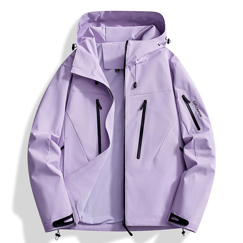 Bird's same outdoor single-layer jacket for women's spring and autumn windproof waterproof long-sleeved hooded high-end jacket for men