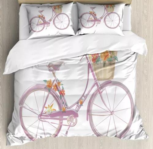 Flower Bicycle Soft Duvet Cover Beding Decoration Gift First Choice Suitable for Children Young Boys Young Girls plus Adult Peoples Soft plus