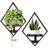 Metal Floating Metal Wall Plant Shelves Sturdy Floating Plant Racks Wall Plant Shelves  Home Office