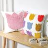 Spring Tufted Embroidered Throw Pillow Cover Tulip Flower Pattern Throw Pillow Cover Sofa Living Room Cute Nordic Throw Pillow Cushion