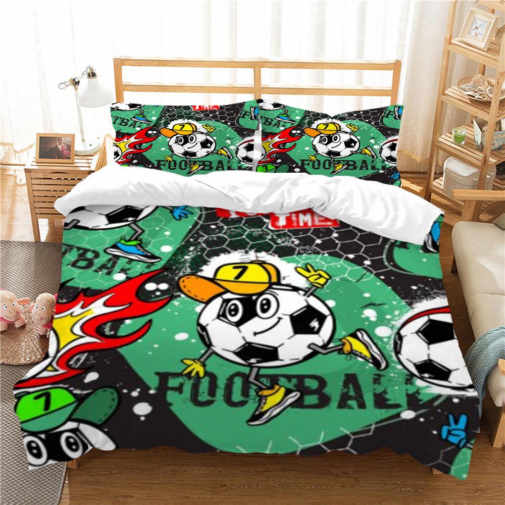 Football 3D Print Bedding Cover Set Luxury Home Bedclothes Unique Design Bedding Covers Comforter Bedding Suit