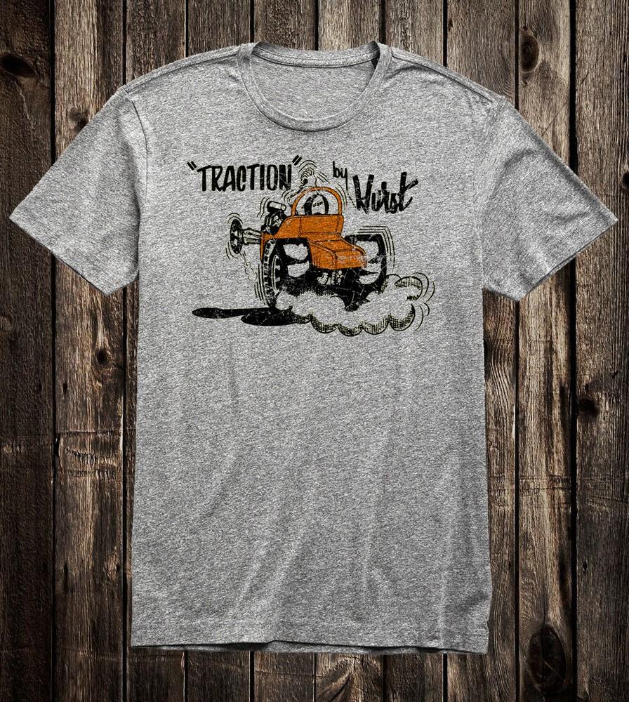 

Hot Rod Tee T Shirt Drag Race Nostalgia Racing Traction By Hurst Speed Shop L