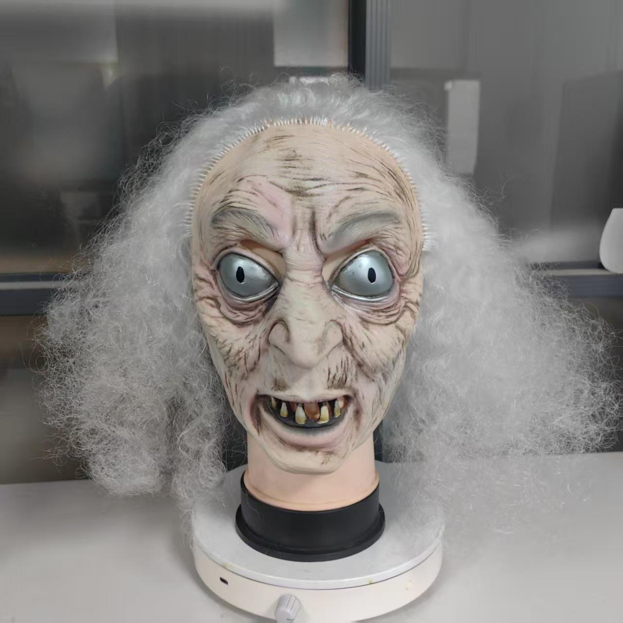 Easter Witch Mask Halloween cos Costume Witch Hat Witch Props Horror Latex Headgear Average Size