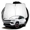 Ruiya Sunshade for the New Jeep Compass, Windshield Parasol, Car Sunshade with UV Protection, Foldable for Car Camping, Custom Parts