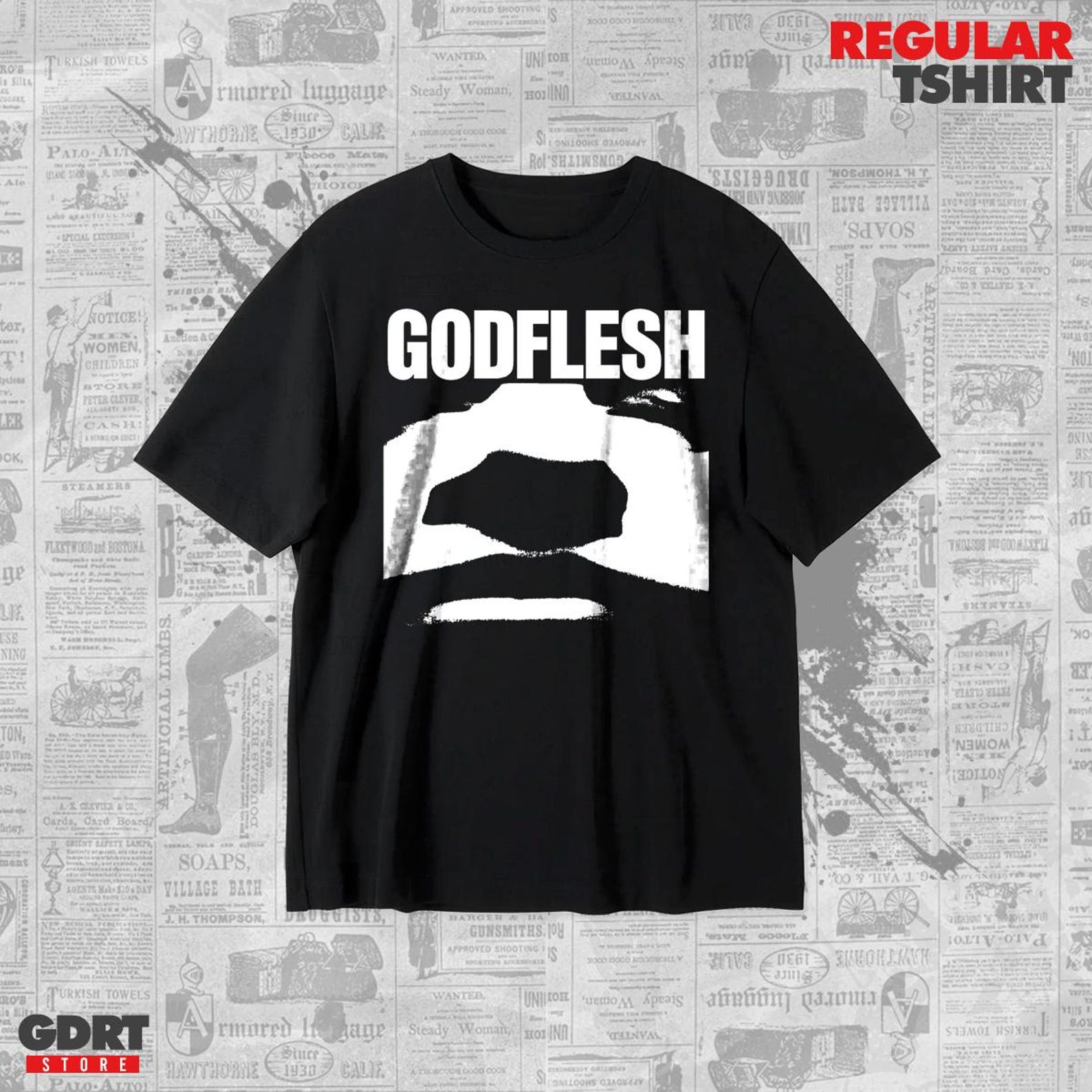 Godflesh T shirt - Godflesh 1988 Albums - Unisex Heavy Shirt 3XL