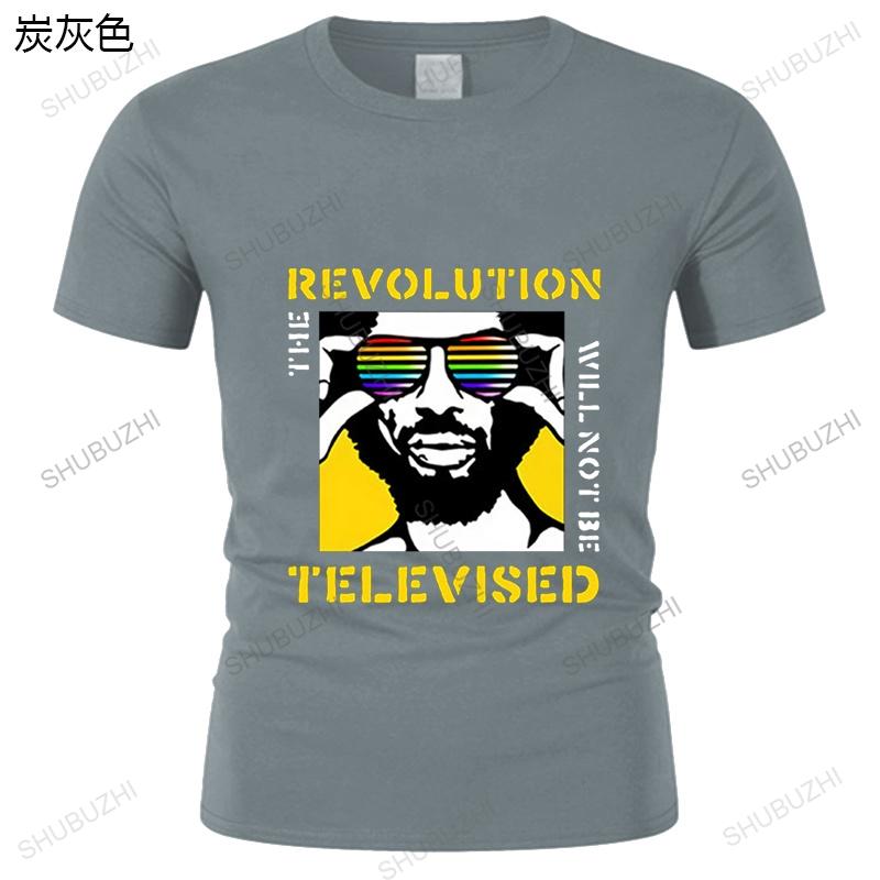 Tees The Revolution Will Not Be Televised Hip Hop TShirt Streetwear Unsiex Woman Men tee shirt Comfortable brand Top S