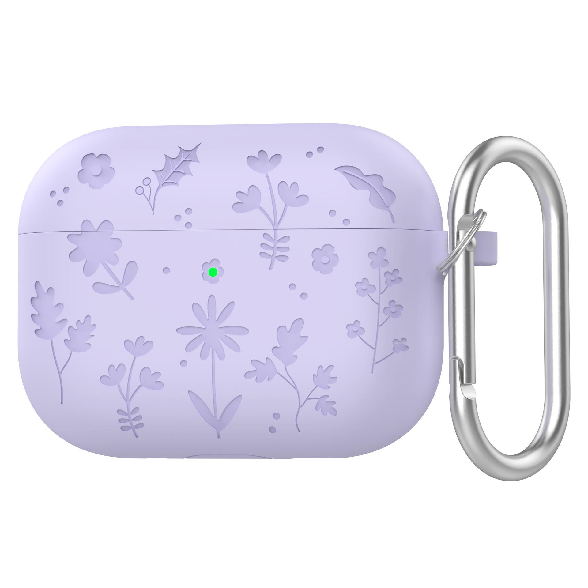 

Cute Flower Engraved Case for AirPods Pro 3 Case 2025 with Cleaning kit Anti-Drop Silicone Case For Airpods Pro 3rd Generation for AirPods Pro 3