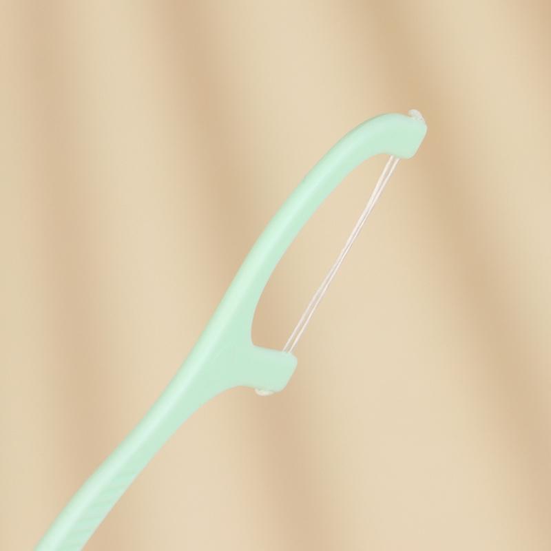 Double Line Dental Floss Mint Disposable Bow Design Portable Oral Cleaning Toothpick Floss Pick Carry-On Adult Teeth Oral Care