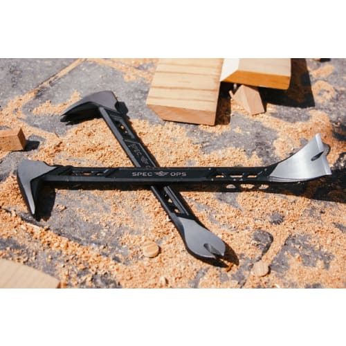 Spec Ops SPEC-D11MOLD Tools 11" Molding Pry Bar Nail Puller Cats Paw, High-Carbon Steel, Black