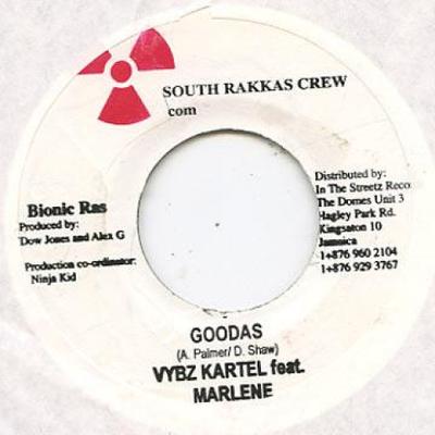 7inch Record VYBZ KARTEL, MARLENE / MARLENE - Goodas / See It Deh South Rakkas Cr 2005 Jamaica Reggae, Ska & Dub