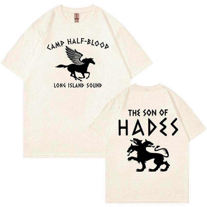 Percy Jackson Camp Half Blood Graphic T Shirt Men ONeck Retro Fashion Cotton Tshirt Unisex Casual Oversized Tshirts Streetwear