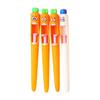 4 Pcs Retractable Gel Pen Smooth Writing Tool Carrot Gel Ink Pen with Comfortable Grip For Students