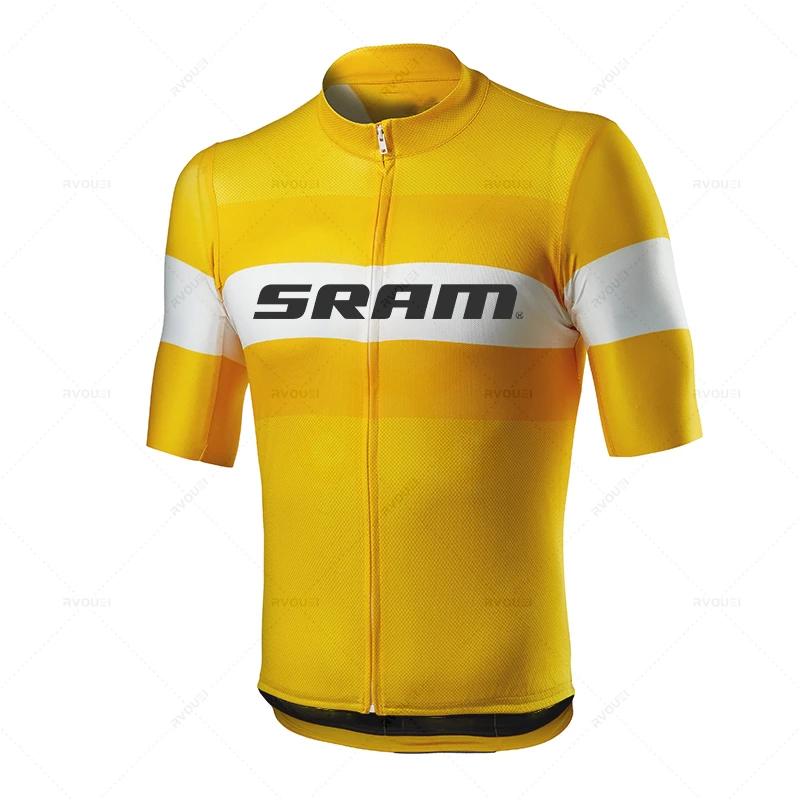 Sram Pro Cycling Clothing for Men, Road Bike Wear, Racing Clothes, Quick Dry, Bicycle Jersey Set, New