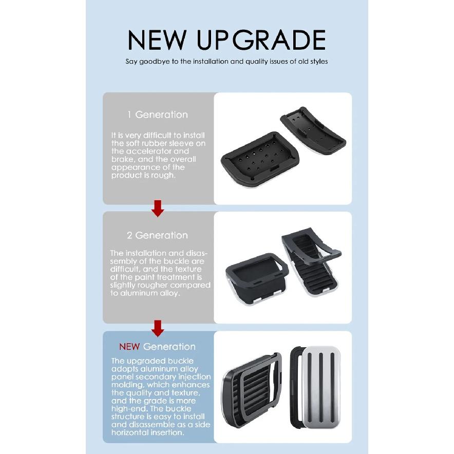 Per Tesla Model Y Juniper 2025 Lancio 2026-2023 Model 3 Highland 2024-2026 Pedale Acceleratore Freno Poggiapiedi Antiscivolo Copertura
