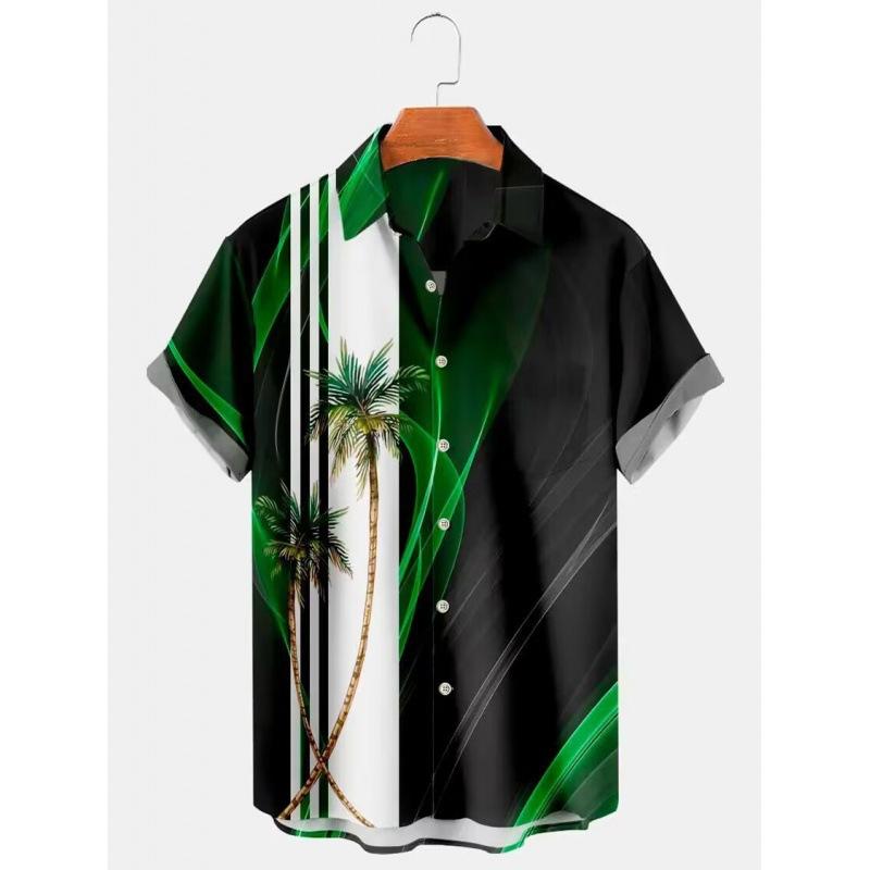 2026 Men’s Fashion Trend Hawaiian Short Sleeve Shirts for Trendy Men